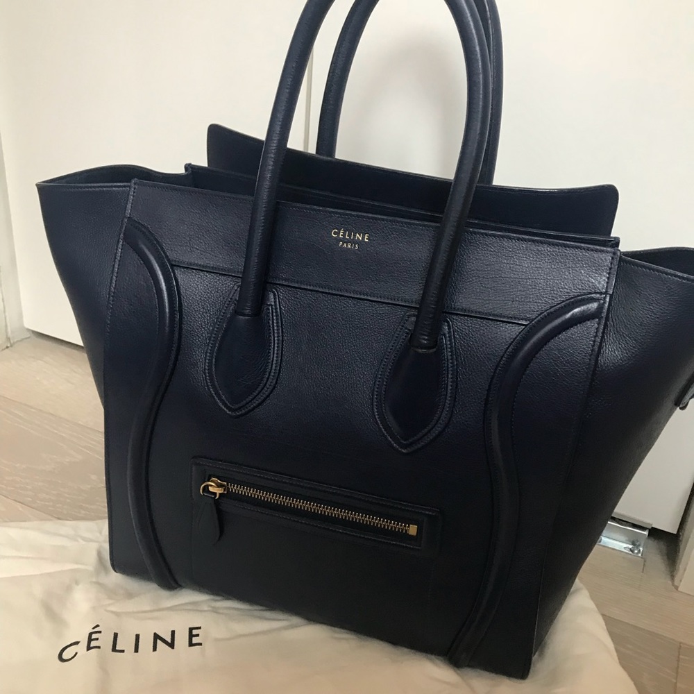 Celine Large Navy Tote